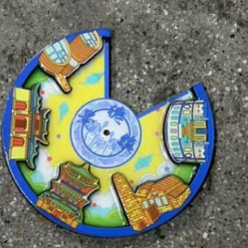 景徳鎮の冷蔵庫は木製の磁気を貼って都市の観光記念国潮文の記念品を貼って人気の観光スポットを貼ります。|undefined