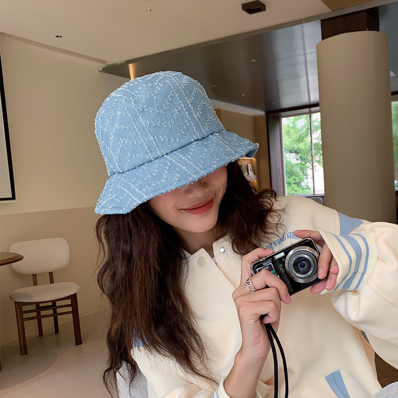 新しいファッションの漁師の帽子の大きいつばの日よけの韓国版のファッションのinsのカウボーイの漁師の帽子のカップルの四季の日よけの盆の帽子|undefined