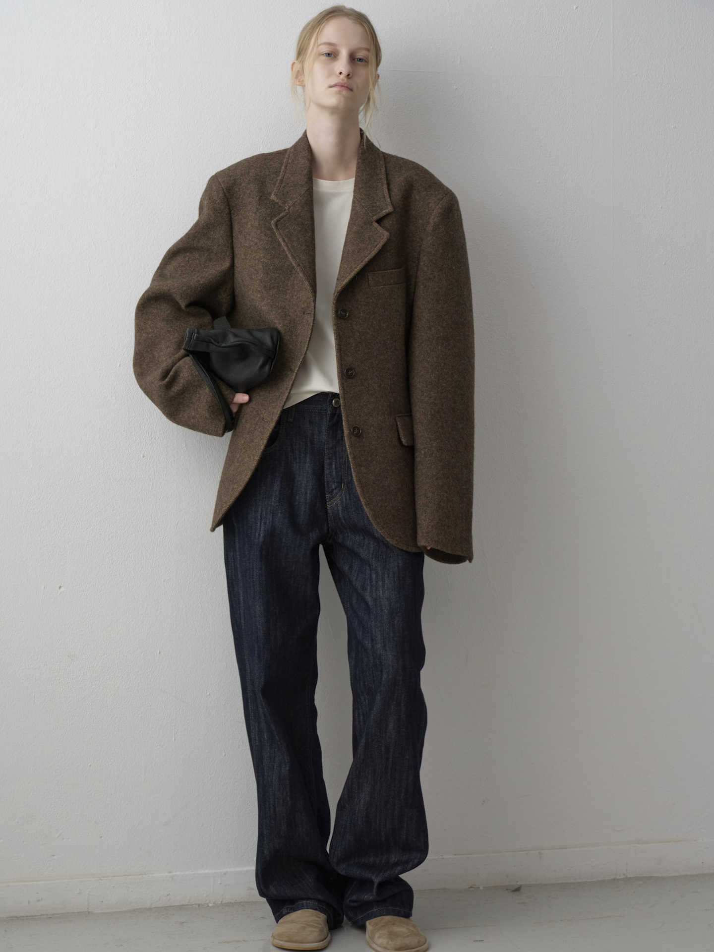 In Stock FAC*DE PATTE*N Woolen For Women Autumn Winter New Simple Elegant Commuter Blazer_ecoleips.com