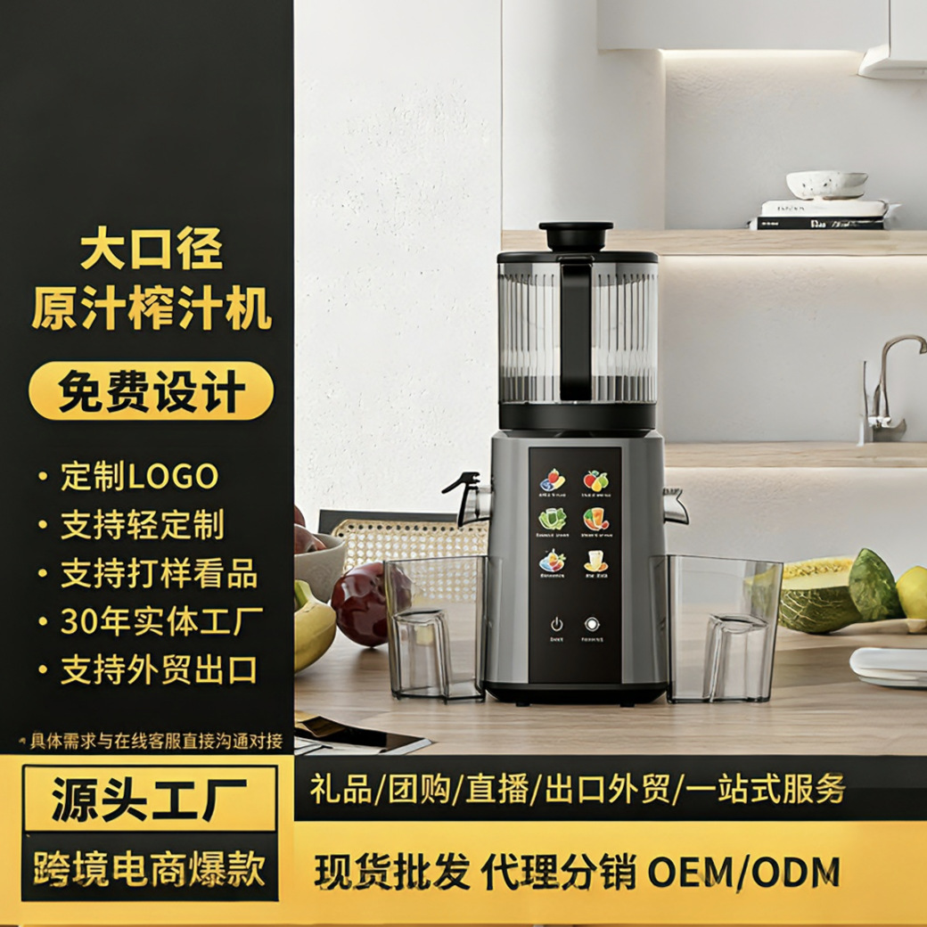Food Processor Slow Juicer Pulp Juice Separation Extra Large Caliber Household Mini Juicer Portable Juice Machine 5 New