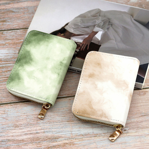 New fashionable Korean style card bag, simple gradient accordion card holder, multi-functional large capacity card case, wholesale credit card sleeve