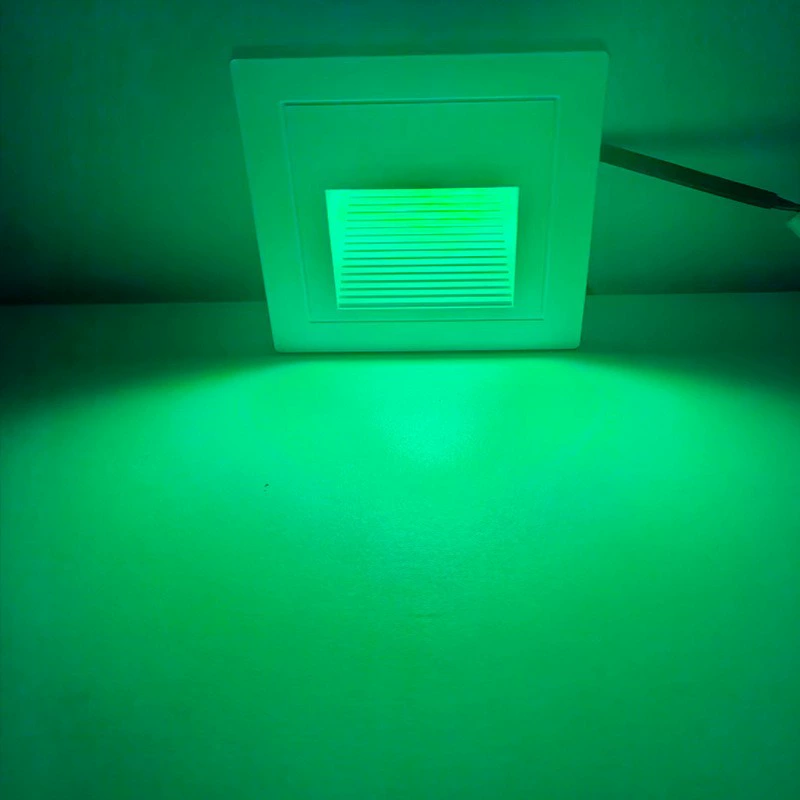 Светодиодный RGB-светильник для углов, ночник для отелей, встраиваемый подсветка для ступеней, многоцветный, с изменением цвета, для международных продаж