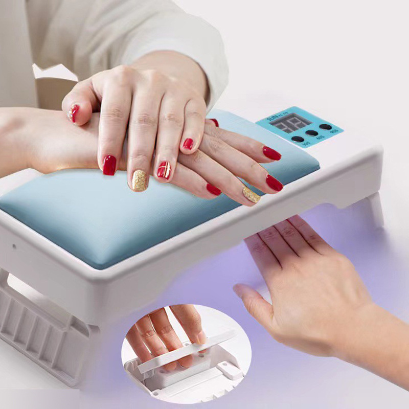 Lámpara de uñas de alta potencia, sensor inteligente, sincronización, fototerapia, máquina de uñas, lámpara de horneado de uñas LED, no máquina de uñas de mano negra