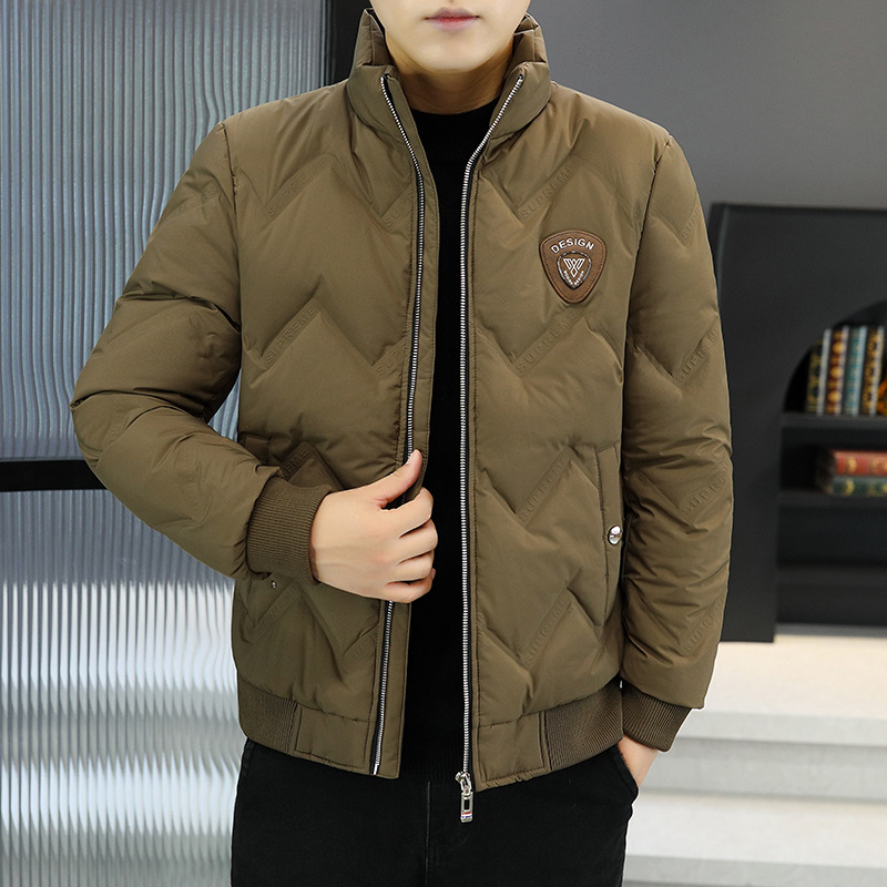 Light and thin winter trend keep warm men's down jacket for leisure