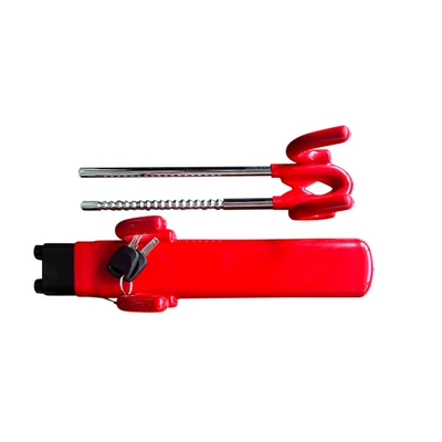 Car lock wheel lock steering wheel - red-solid-version