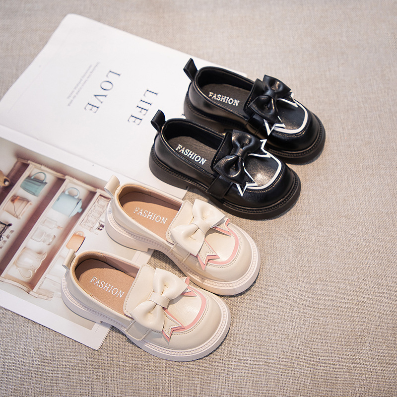 Mother & Kids Princess Style Children's Leather Shoes For Girls Soft Sole Casual Performance Big Girl Spring Style_voghion.com