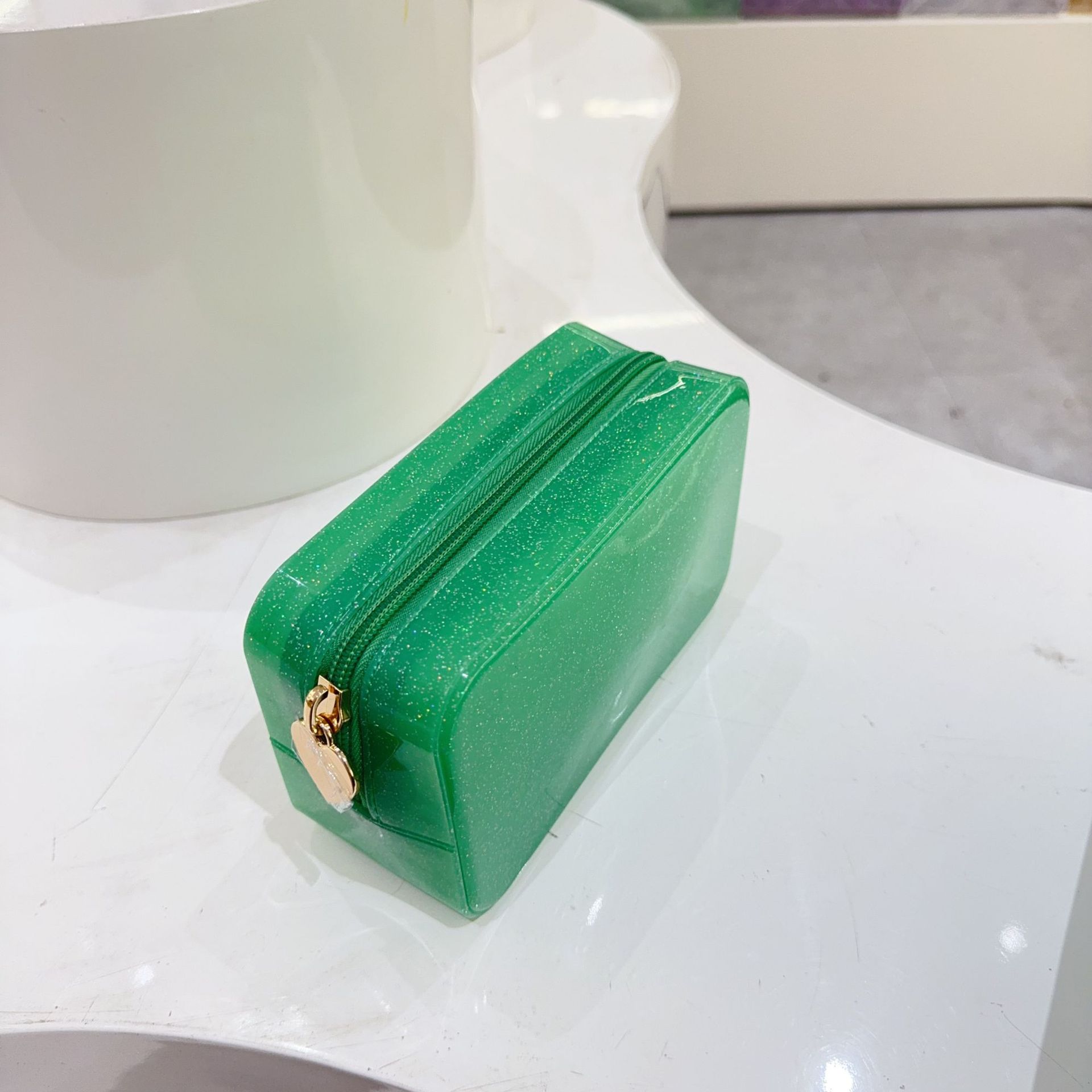 PVC Solid Color Sewing Thread Square Clutches display picture 26