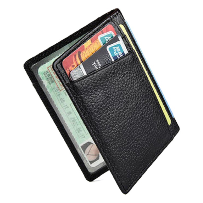 Fábrica primera capa de piel de vaca titular de la tarjeta genuino de piel de vaca cubierta de la licencia de conducir de vaca delgada cubierta de la tarjeta bancaria Certificado conjunto cubierta de la tarjeta de autobús