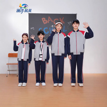 江西省萍乡市统一小学生校服工厂园服秋冬装长袖中学生春