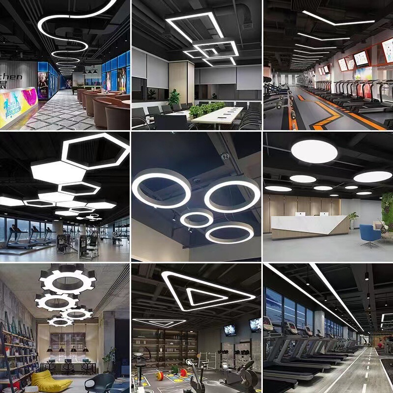 LED Office lamp gear creative modeling lamp special-shaped lamp hexagonal office chandelier fitness office modeling lamp LED Office lamp gear creative modeling lamp special-shaped lamp hexagonal office chandelier fitness office modeling lamp