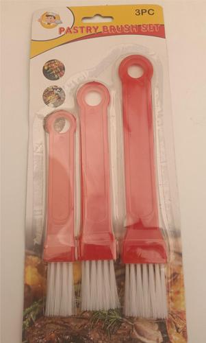 Fried skewers, fried dough sticks, oil brush, baking brush, sauce brush, commercial high-temperature resistant kitchen tool, plastic handle, barbecue special bristle brush 