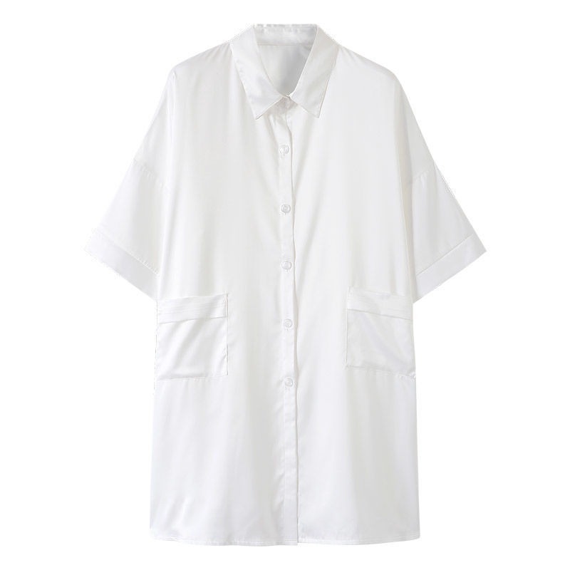 Verano nuevo pijama vestido corto de mujer simple dulce pequeño viento sexy red en casa pijama camisa falda de comercio exterior