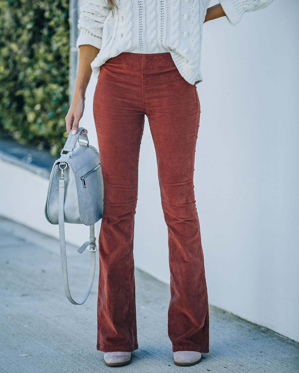 Femmes Du Quotidien Rue Décontractée Couleur Unie Toute La Longueur Pantalon Évasé display picture 6