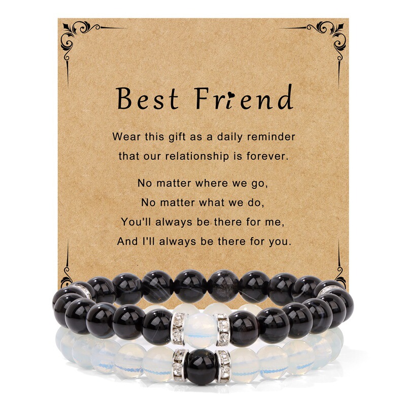 Stone suit Bracelet Men's Best Friend Lover Friends Cardboard Stressed Rope Bracelet Simple Retro Men's and Women's Bracelet European and American Stone suit Bracelet Men's Best Friend Lover Friends Cardboard Stressed Rope Bracelet Simple Retro Men's and Women's Bracelet European and American