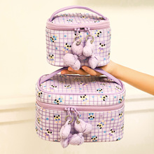 2025新款化妆包卡通收纳包韩国便携化妆箱大容量手提护肤品批发女