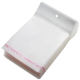 White Pearl Film Card Bag Transparent Adhesive Hanging Hole Self-adhesive Bag Self-sealing Accessories Bag Card Bag Factory Outlet