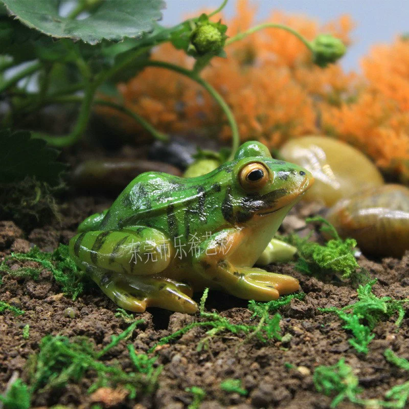 Микро-Ландшафт Моделирование Лягушка Украшения выпечка ландшафтный дизайн аксессуары автомобиль Смола ремесла садоводство бонсай мясистые украшения