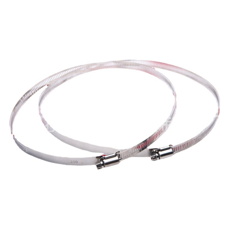 Abrazadera de manguera de Tianqi directa de fábrica de acero inoxidable 304 abrazadera de manguera china y americana abrazadera de tubería de drenaje abrazadera de tubería de aro fuerte