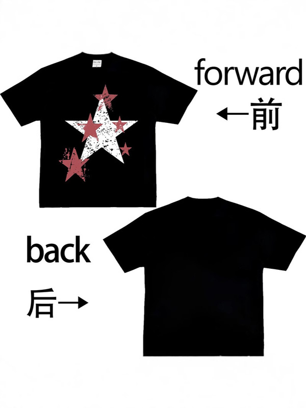 特大柄貿易Tシャツ 男女兼用 レトロY2KプリントTシャツ ストリートトレンド 男女兼用 クロスボーダー ヨーロッパとアメリカンスタイルのTシャツ|undefined
