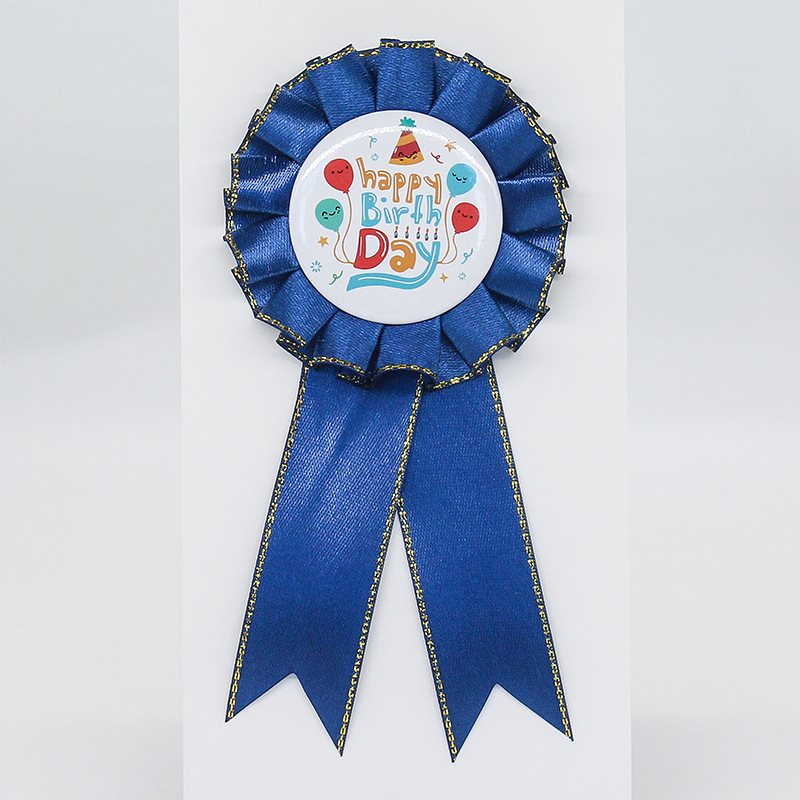 Fabricantes al por mayor cinta insignia festival creativo jardín de infantes flores pectoral insignia de estaño fiesta al por mayor