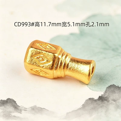 Zərgərlik ara hissələri, spacers with bee-shaped holes - cd993-vase-disciple-bead
