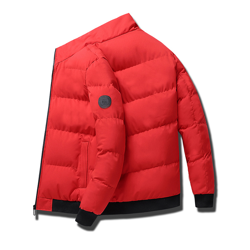 Neue Tigerkopf-Daunen-Baumwolljacke für Herren, Winter, plus Samt, verdickt, winddicht und warm, S, Jugend, lässig, einfach_voghion.com