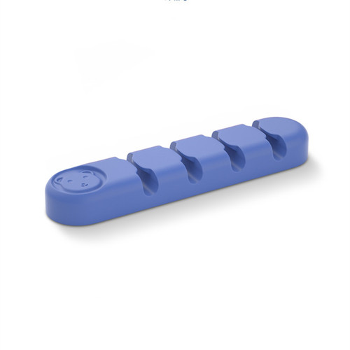 Small Bear Silicone Desk Cable Organizer for Data Cables, Headphones, Cord Clips, Cable Management and Tangle-Proof Organizer