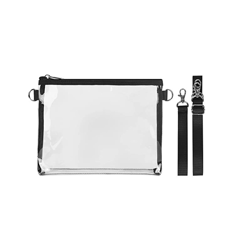Transparent Pvc Waterproof Crossbody Bag For Coins And Makeup_voghion.com