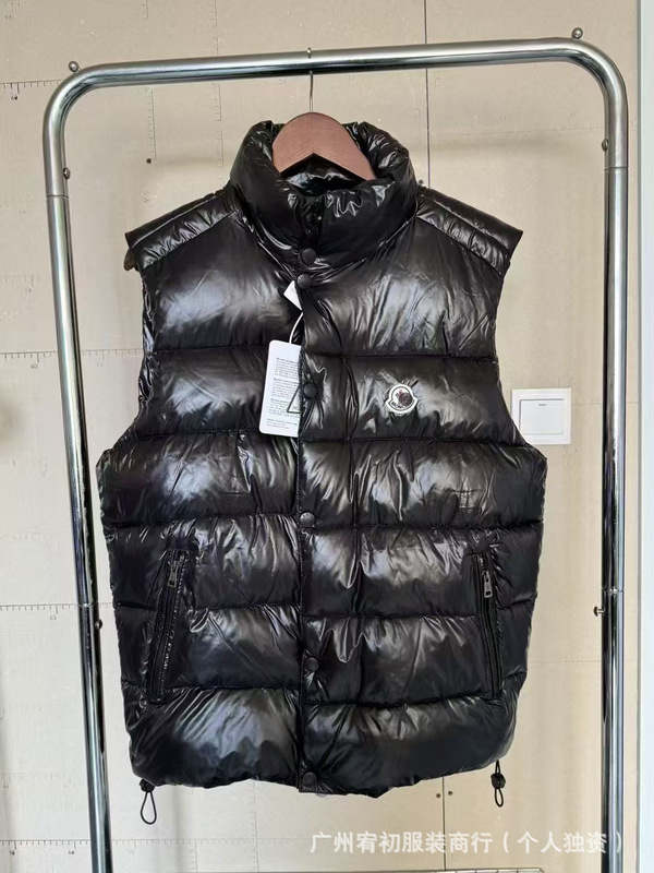 M家 蒙家2025时闲百搭外贸外穿新款情侣扣子立领背心保暖棉服马甲|undefined