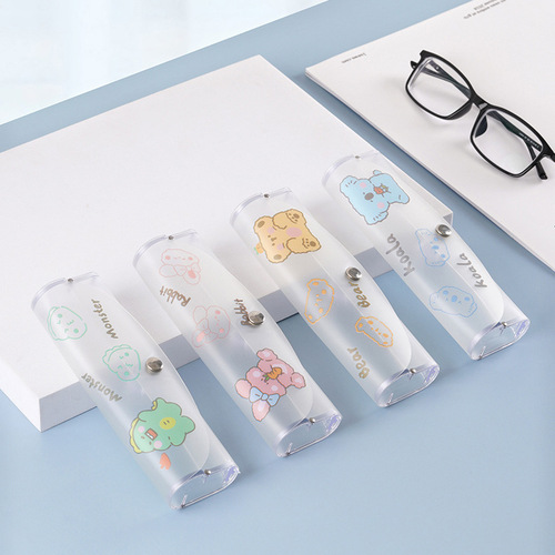 Sunglasses storage box fresh cartoon pp plastic glasses case portable myopia glasses student frame glasses case