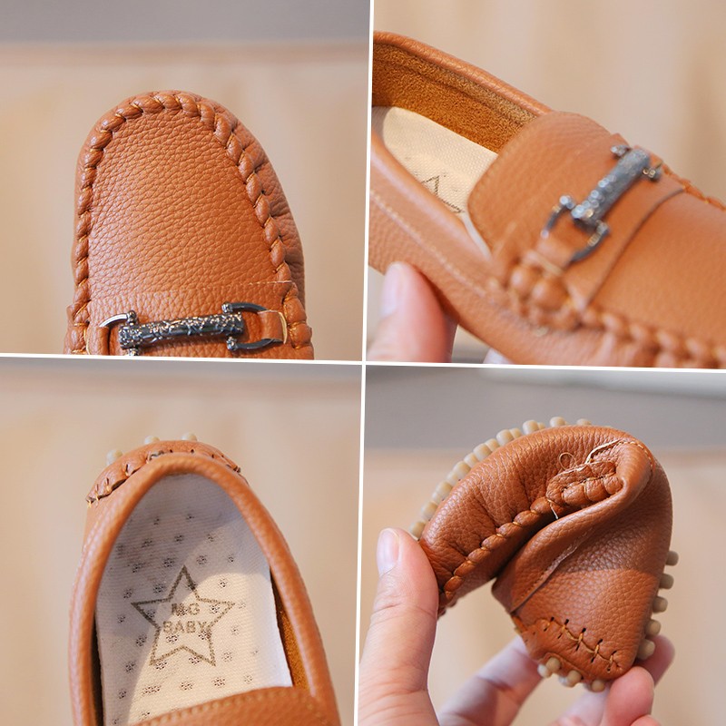 Korean version of one foot pedal Lefu casual bean shoes, new autumn 2022 boys and children's shoes_voghion.com