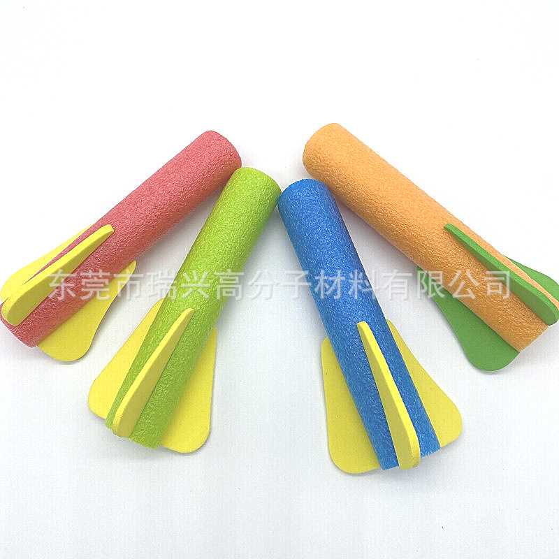 生产EVA飞弹珍珠棉火箭 冲天EVA珍珠棉火箭 EPE气泡棉火箭筒玩具