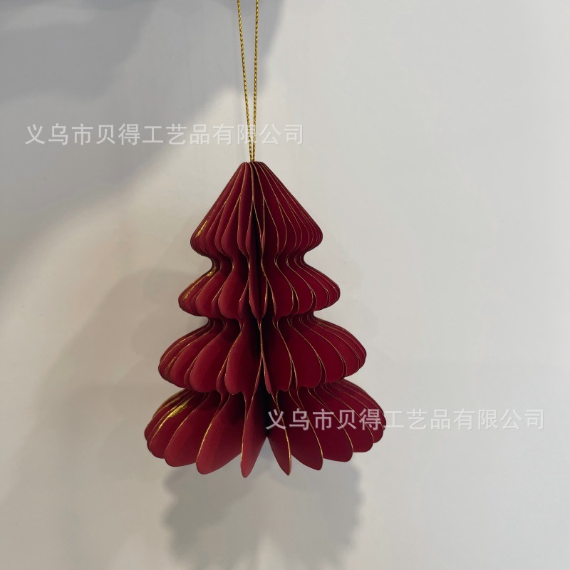 Decoraciones de Navidad, adornos de árbol de Navidad, colgantes de Navidad plegables, adornos de árbol de Navidad, árbol de mesa, árbol de Navidad