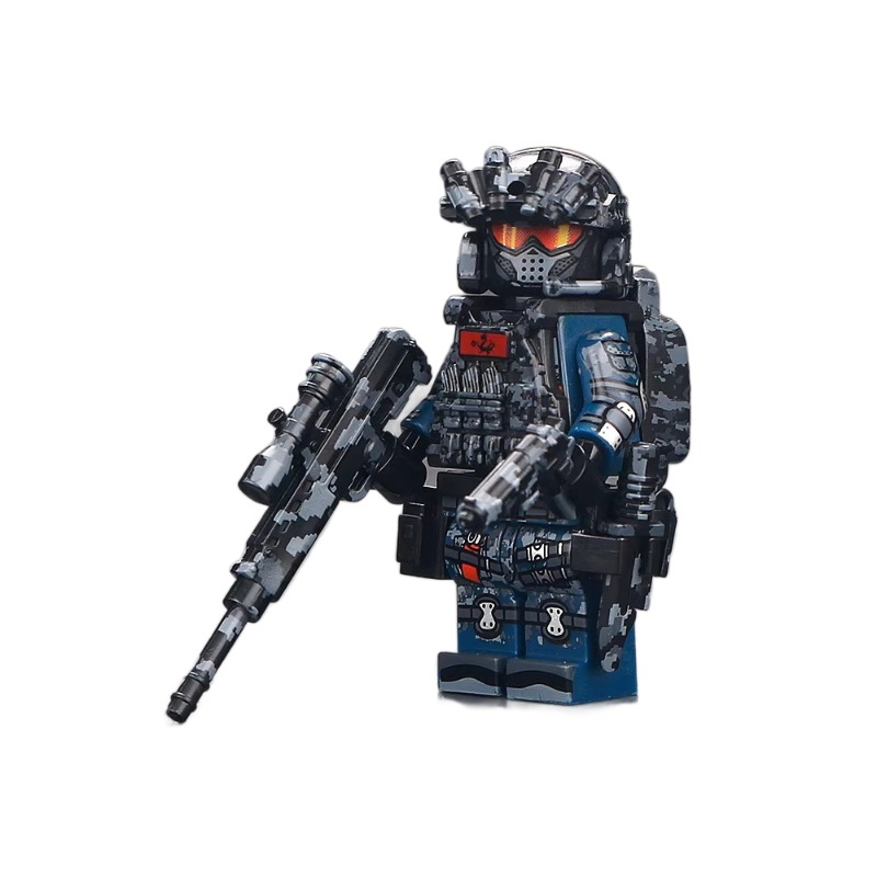 Military Delta Special Forces Weilong Swat Building Block Figures Boys' Assembly Educational Toys Display Model