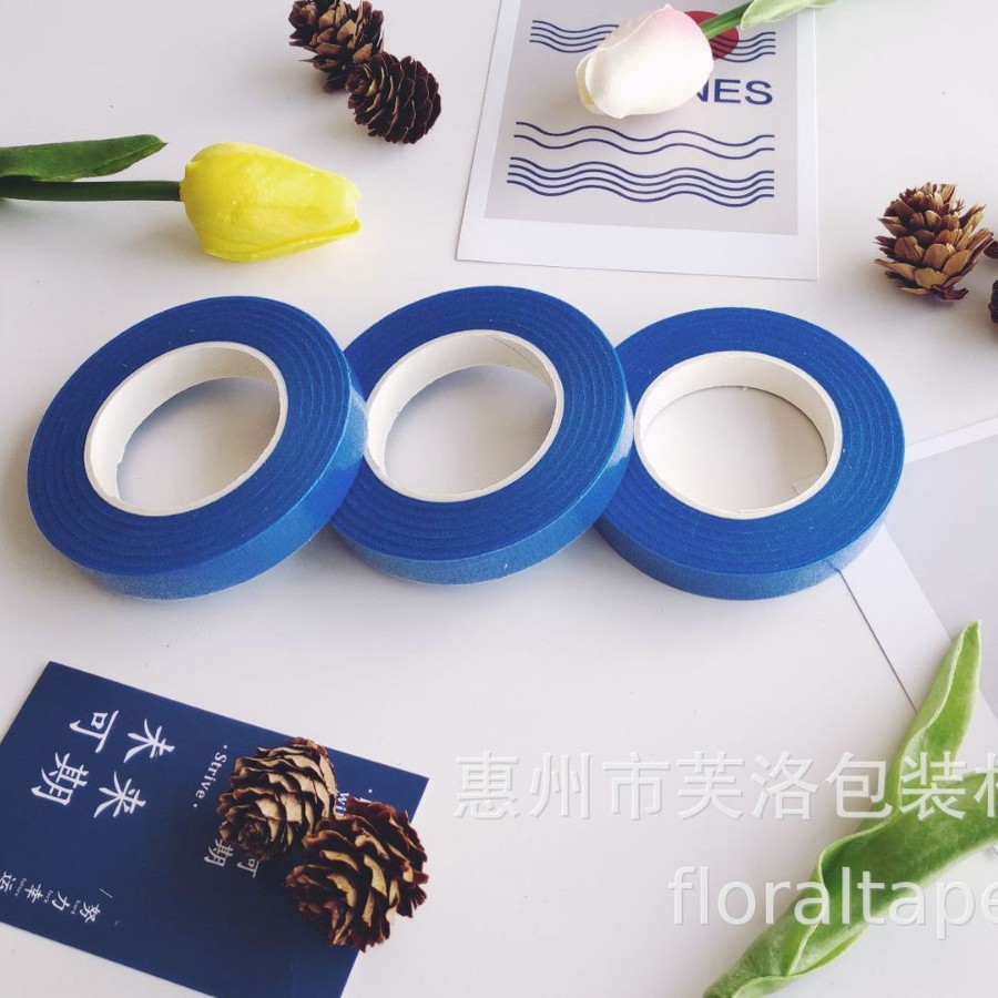 Ventas Directas de fábrica pegajosa cinta verde cinta floral al por mayor 27 m cinta verde cinta polo de la flor DIY flor artificial