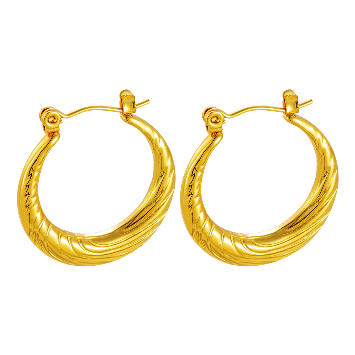 Pendientes de alta gama europeos y americanos, patrón de plumas, metal exquisito, acero inoxidable, moda de lujo ligera, pendientes de mujer transfronteriza retro