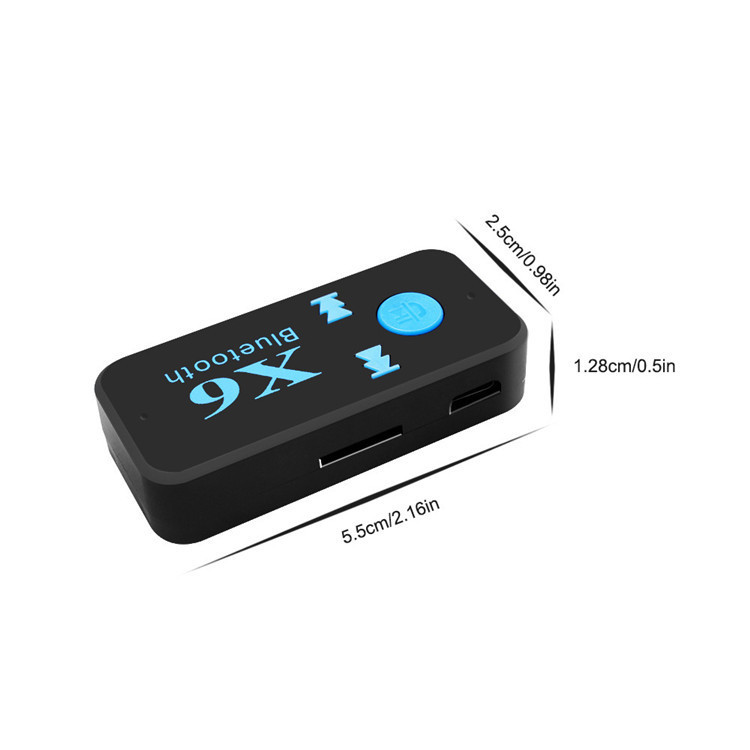 X6 receptor Bluetooth del coche receptor Bluetooth audio se puede insertar la tarjeta TF lado de carga uso Walkman fuente fábrica