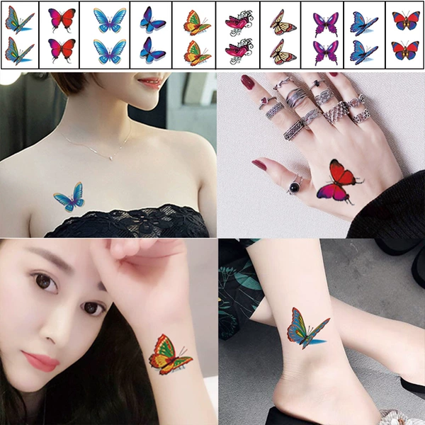 10 small fresh fresh butterflies
