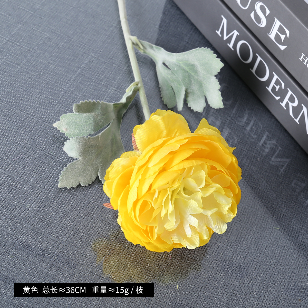 Simulación de una sola cabeza de floquete de loto nuevo producto de flor de loto decoración de bodas flor de seda floquete peonía al por mayor