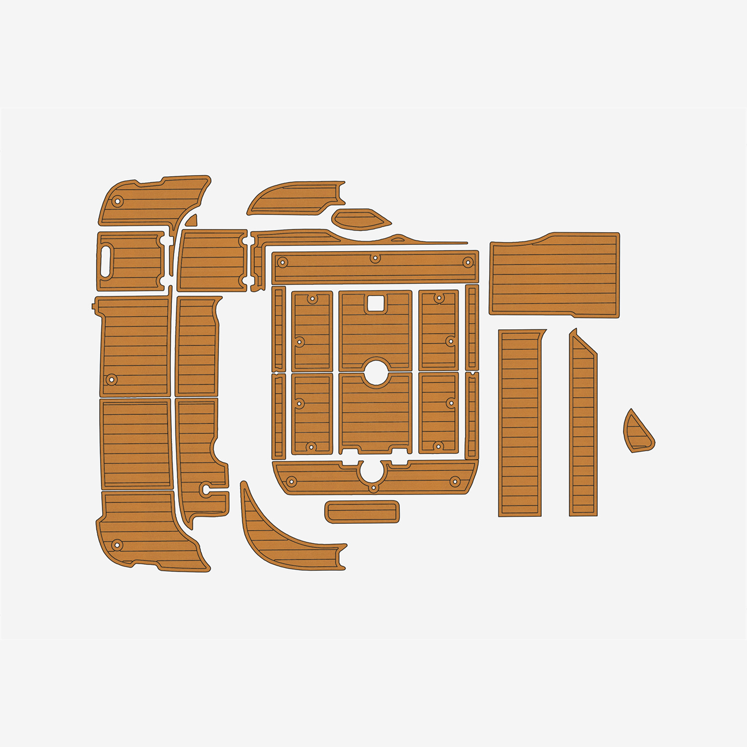 2000-2003 Cruisers Yachts 3075 EVA Faux Teak Marine Floor