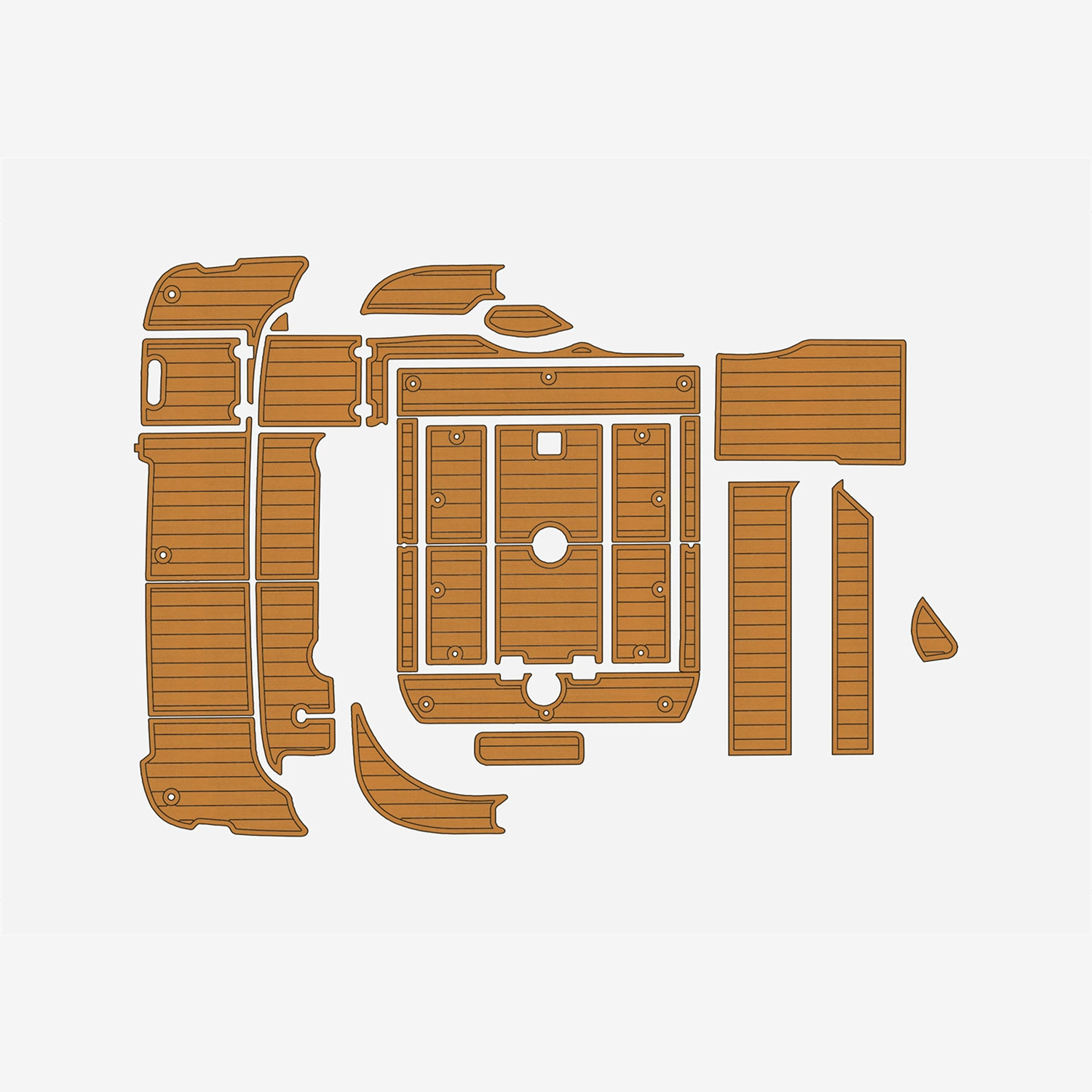 2000-2003 Cruisers Yachts 3075 EVA Искусственный тик Морское напольное покрытие