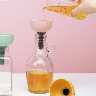 Quick diversion filter separatory funnel kitchen large-diameter wine lifting wine lifting multi-purpose wine container oil pouring funnel