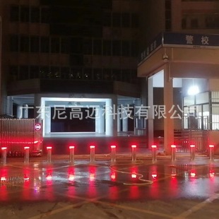 Zhancheng School Stainless Steel Fully Automatic Adjustable Column Electric Hydraulic Road Pile Anti-collision Column Blocking Ground Pile Remote Control Telescopic