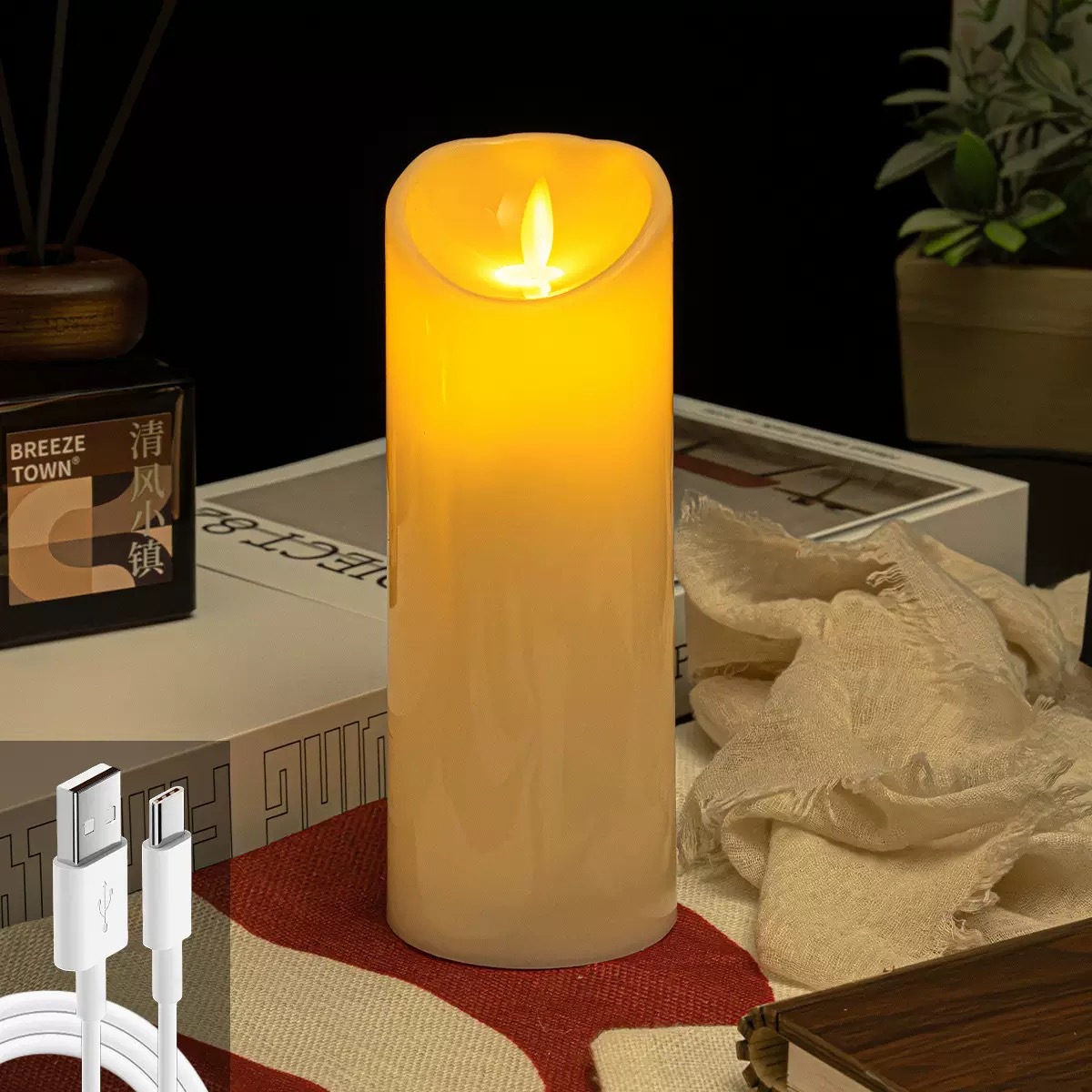 Ventas transfronterizas calientes vela electrónica simulación vela de cumpleaños romántica lámpara de vela escenario de boda guión matar lámpara de noche