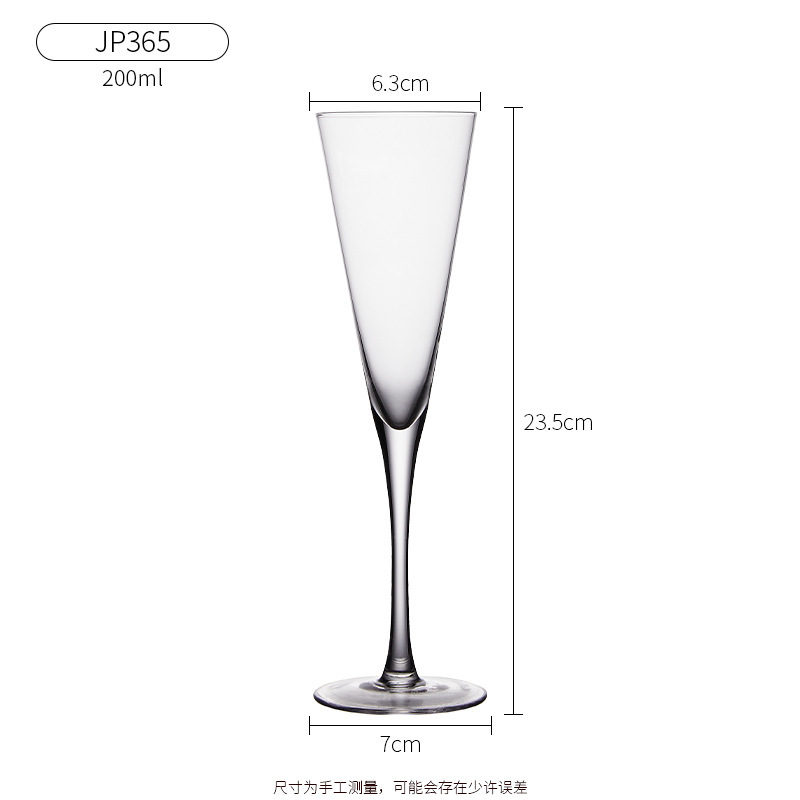 Bar creativo alto cristal taza de champán caja de regalo set de taza de vino burbujeante taza de cóctel casa taza de vino tinto