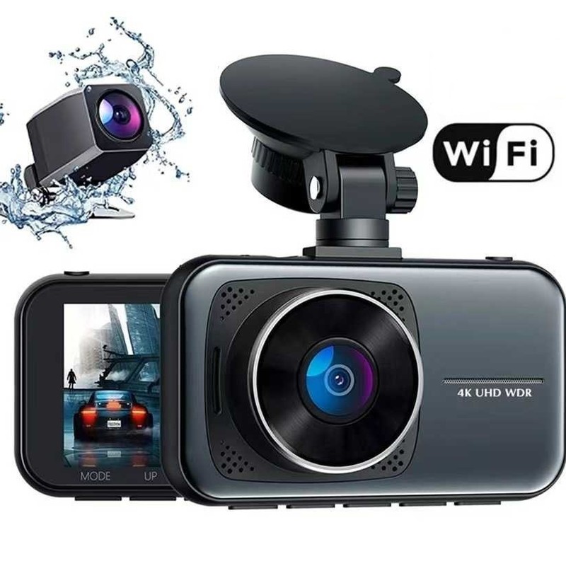 2025跨境新款行车记录仪4K行车记录仪前后双录高清5GWiFiDash cam|undefined