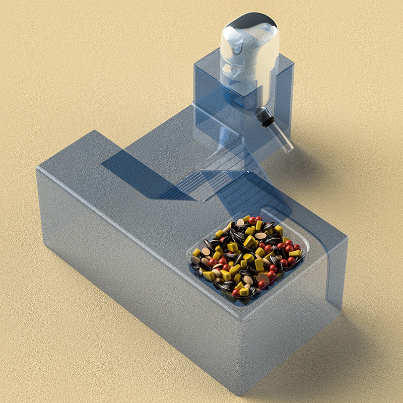 Pet ardilla alimentador de agua oso de alambre dorado suministros de agua hámster bebida hámster jaula bola hámster image 4