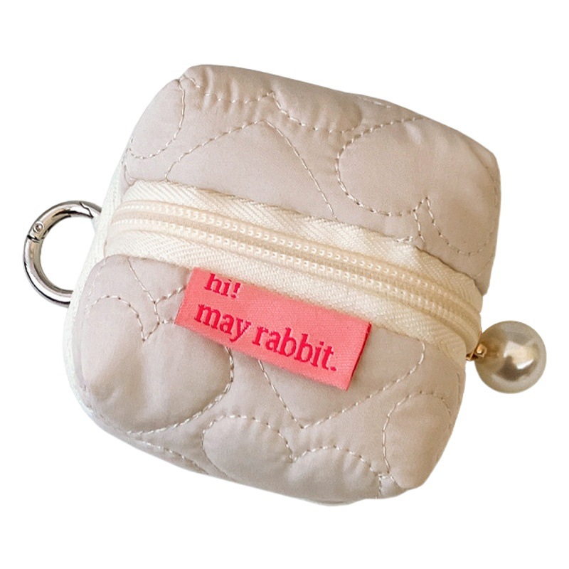 Amor lindo pequeña tienda tridimensional auricular caso de protección Bluetooth auricular bolsa colgante cambio bolsa pequeña bolsa de almacenamiento