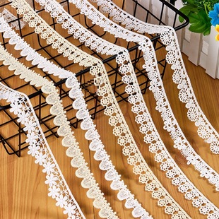 New Exquisite Cut Out Small Flowers Water-Soluble Lace Accessories Women's Hats Lolita Decorative Embroidered Lace Fabric