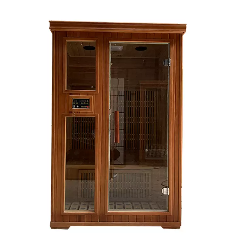 定制远红外汗蒸房双人红雪松房家用移动桑拿浴箱家庭仓美容院发汗